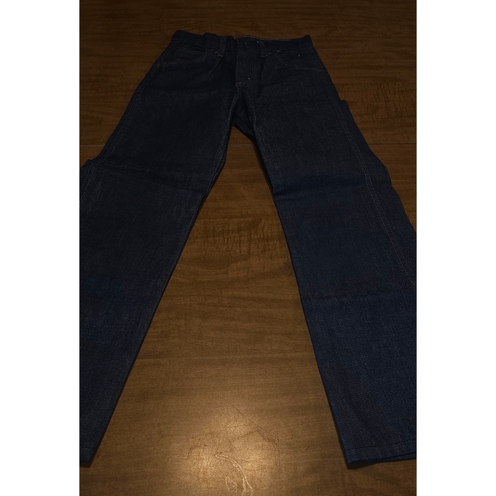 Vintage Boys 70s 80s Dark Wash Denim Blue Jeans 12 Slim JC Penney G2